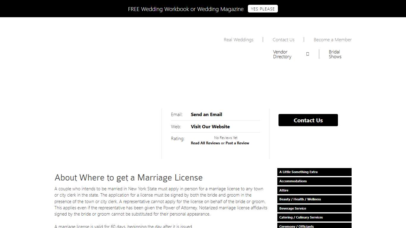 Where to get a Marriage License in Syracuse, New York