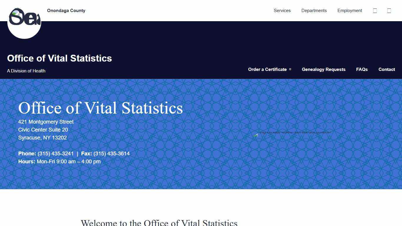 Home - Office of Vital Statistics